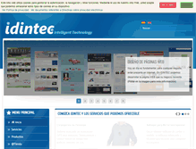 Tablet Screenshot of idintec.com